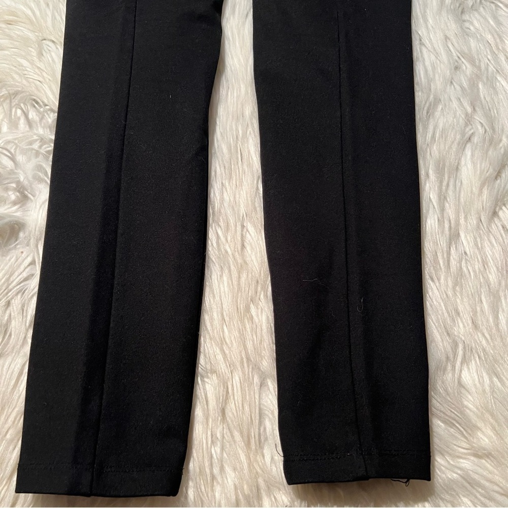 Zara Basic Collection Women's Sz Medium Pull On Dress Pants Skinny Black Texture - Picture 7 of 8